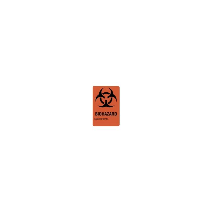 WARNING LABEL - 3 X 2 - BIOHAZARD - 320 LABELS/ROLL - BH302-DS