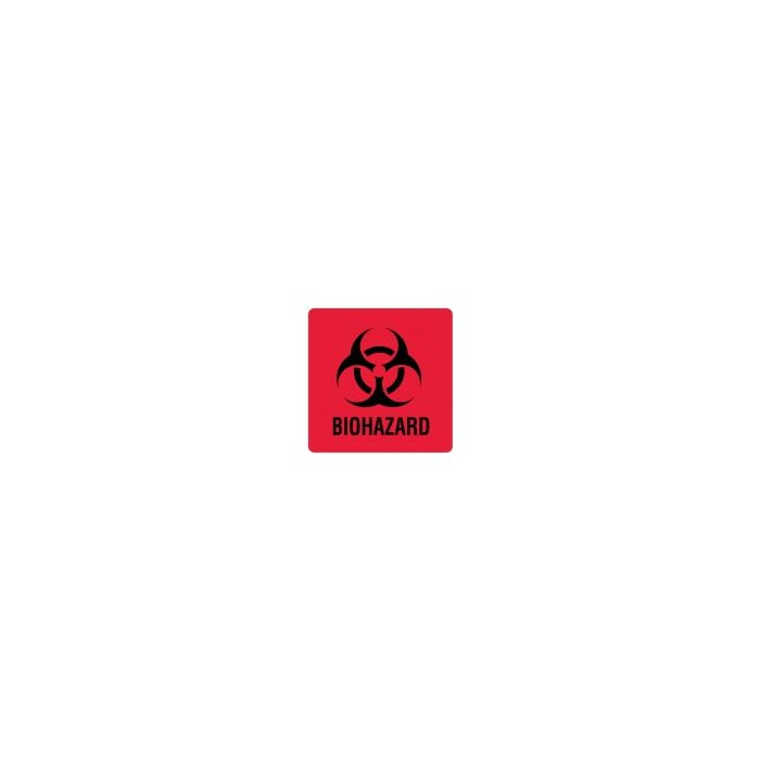 WARNING LABEL - 3 X 3 - BIOHAZARD - 20 LABELS/PACK - BH503-DS