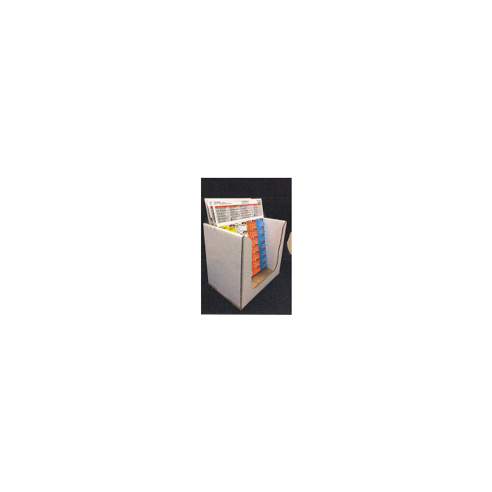 BIN BOX - CORRUGATED OPEN TOP - 8-1/4 W X 6 D X 8 H - 25 BOXES/PACK - BIN-PILLCARD-LG