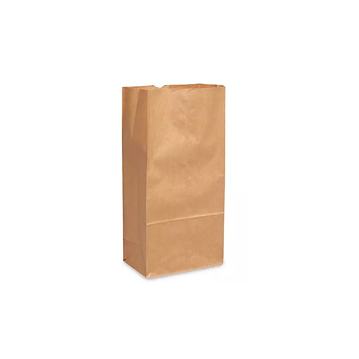 PAPER BAG - BROWN KRAFT - 7-1/16 X 4-1/2 X 13-3/4 - 12LB - BKBJ12