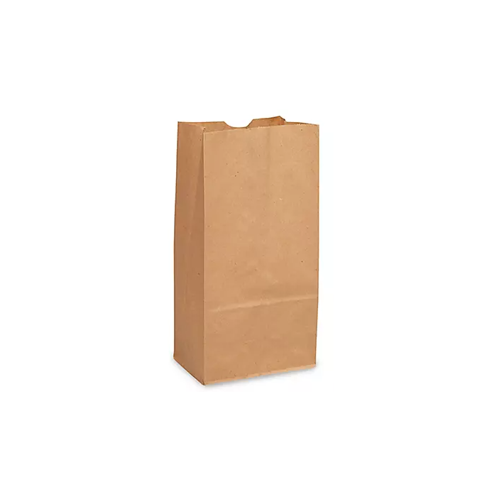 PAPER BAG - BROWN KRAFT - 5 X 3-1/3 X 9-3/4  - 4LB - BKBJ4