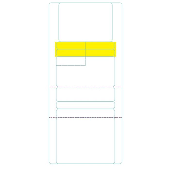 BLANK 85 X 4 LASER RX LABELS - BLANK1310-LN