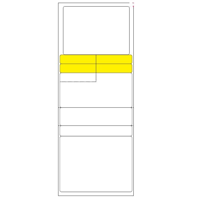 BLANK - STYLE A - DIRECT THERMAL LABEL - 320 LABELS/ROLL - BLANK STYLE A