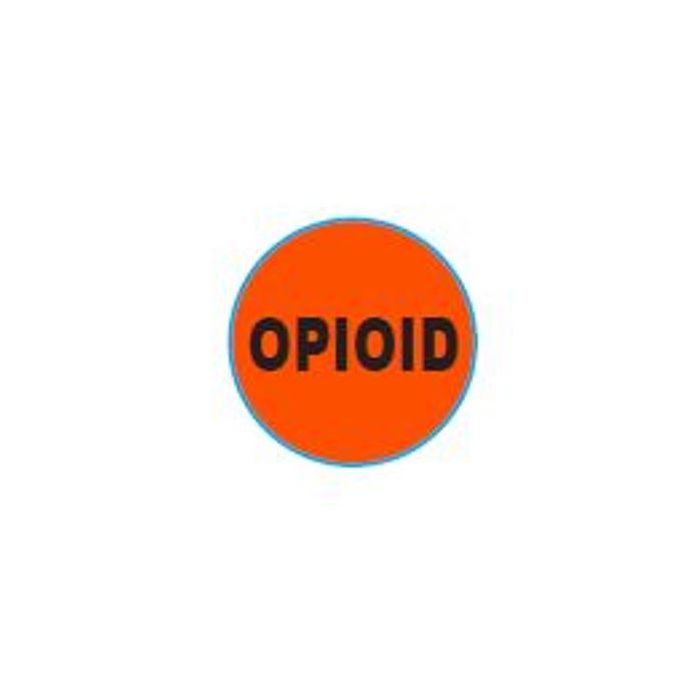 LABEL - 3/4 CIRCLE - OPIOID  - 1000/ROLL - CR.75-OPIOID