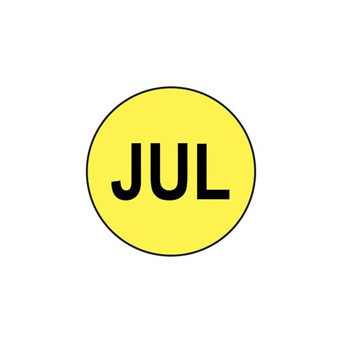 LABEL - 3/4 CIRCLE - JULY - 500/ROLL - CR.75JUL