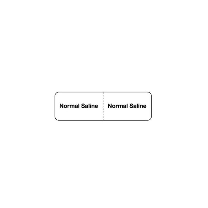 LABEL NORMAL SALINE LINE ID - CU1238