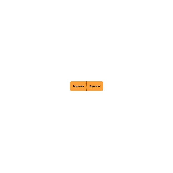 LABEL - 3 X 7/8 - IV LINE IDENTIFICATION - DOPAMINE