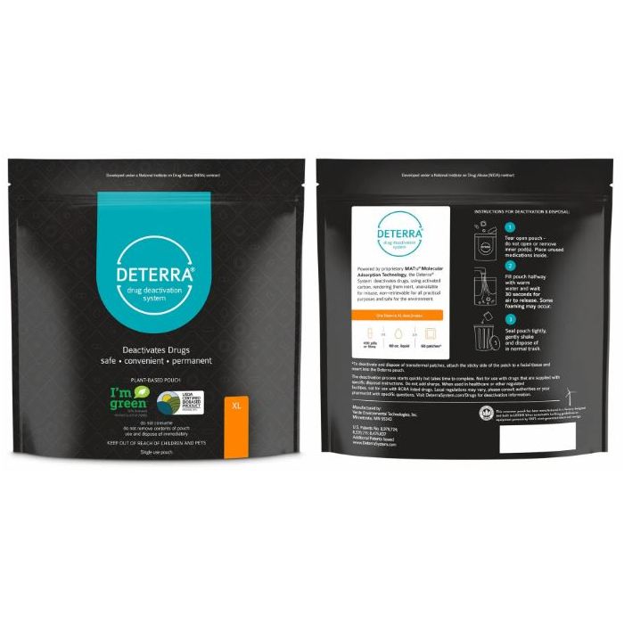 POUCHES - DRUG DISPOSAL - EXTRA LARGE - 5/PACK - D4334-XL