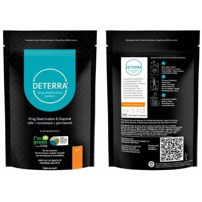POUCHES - DRUG DISPOSAL - LARGE - 10/PACK - D7025-L