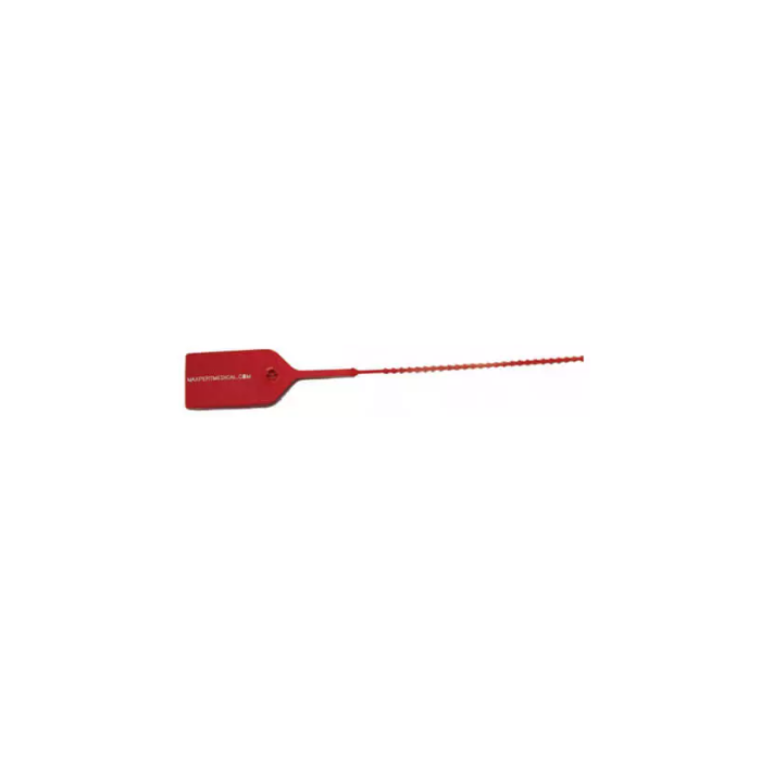 PULL TIGHT SECURITY SEAL - ADJUSTABLE - UNNUMBERED - RED - 100/PACK - DTE04R-J