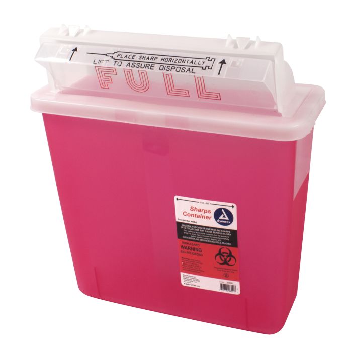 CONTAINER - SHARPS - 10 X 4 X 11 - 5QT - DX4624