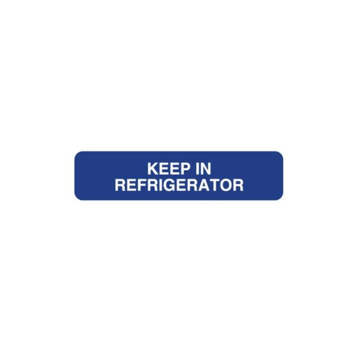 LABEL - 1-5/8 X 3/8 - KEEP IN REFRIGERATOR - FP109