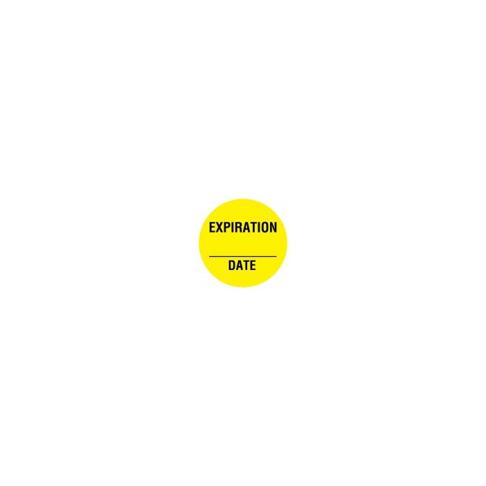 LABEL - CIRCLE - 3/4 DIA - EXPIRATION ______DATE - FP130-J