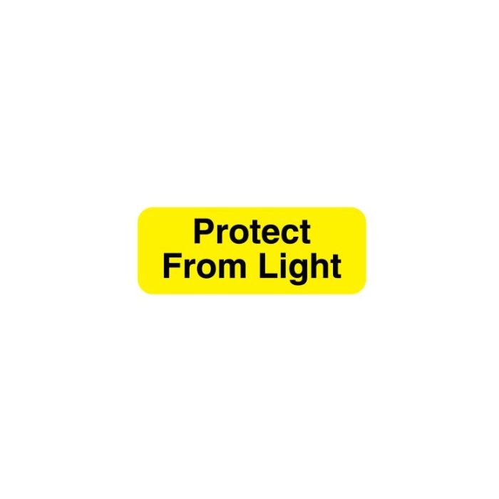 LABEL - 2 X 3/4 - PROTECT FROM LIGHT - 470 LABELS/ROLL