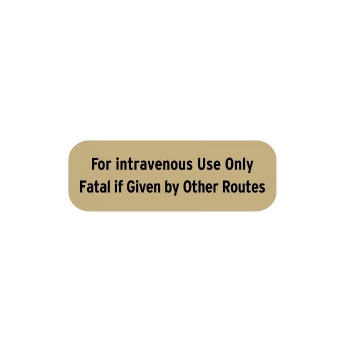 LABEL - 1-1/2 X 1/2 - FOR INTRAVENOUS USE ONLY