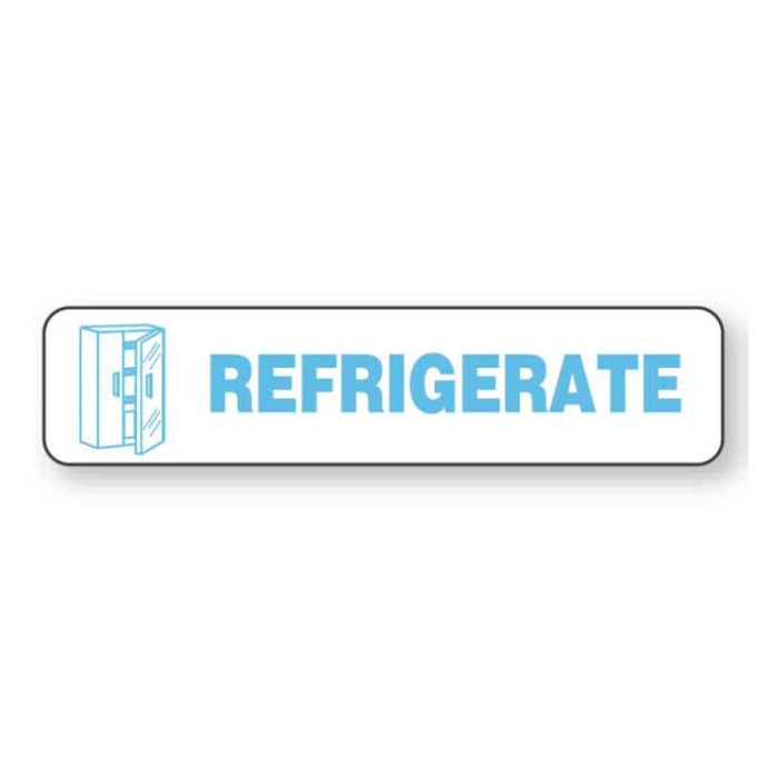 LABEL - 1-5/8 x 3/8 - REFRIGERATE - 1000/BOX