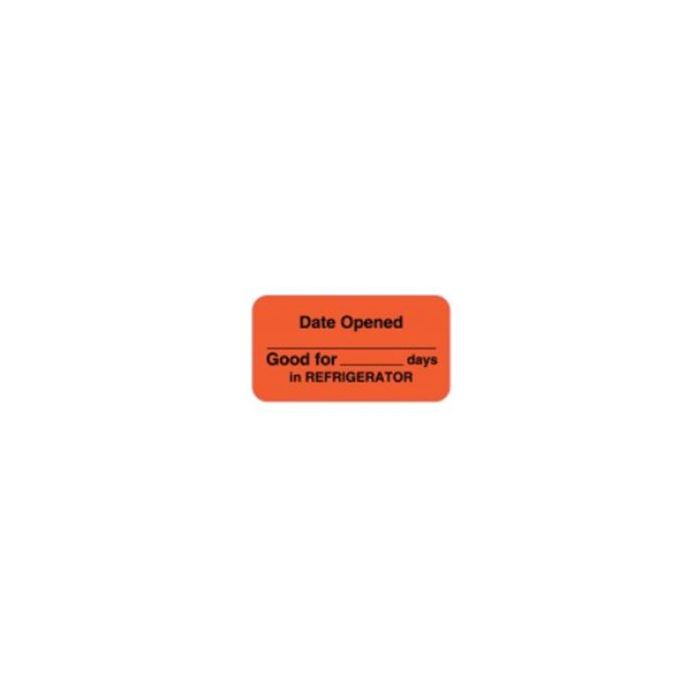 LABEL DATE OPENED