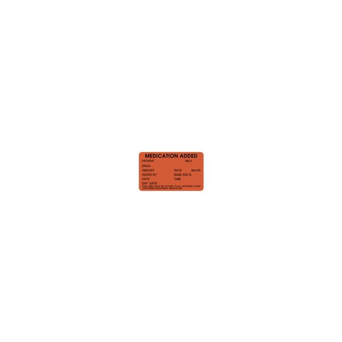 LABEL MEDICATION ADDED - HH506