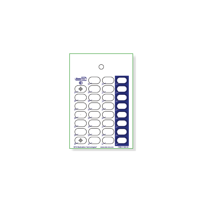 CARD AND BLISTER - 31 DOSE - COUNTDOWN - DOSIS FRONT - 500/CASE
