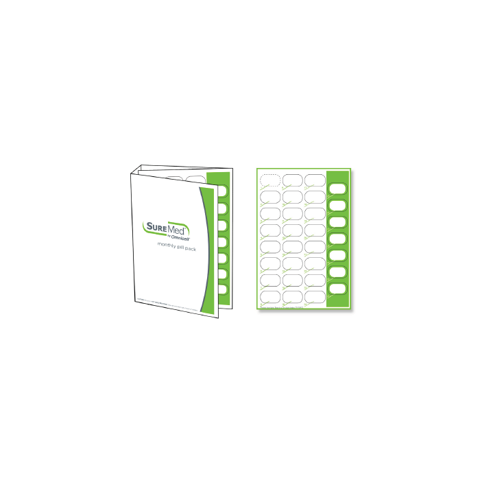 CARD - 31 DAY MULTIDOSE HEAT SEAL - CALENDER - SUREMED - 250/CASE - J301-11