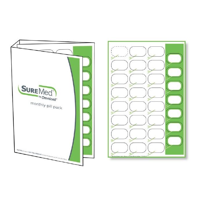 CARD - 31 DAY MULTIMED COLD SEAL - COUNTDOWN - TRI-FOLD - 250/CASE - J301-17