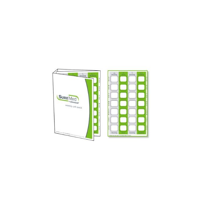 CARD - 7 X 4 MULTIMED TIMEPASS HEAT SEAL - TRI-FOLD - SUREMED - 250/CASE - J301-21