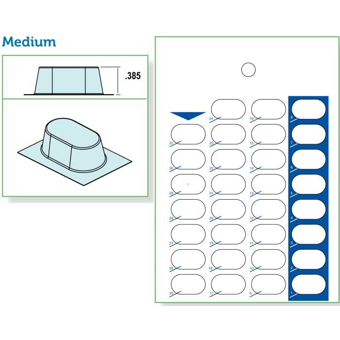 CARD AND BLISTER - 31 DAY 1-PIECE HEAT SEAL - 250/CASE - J31M