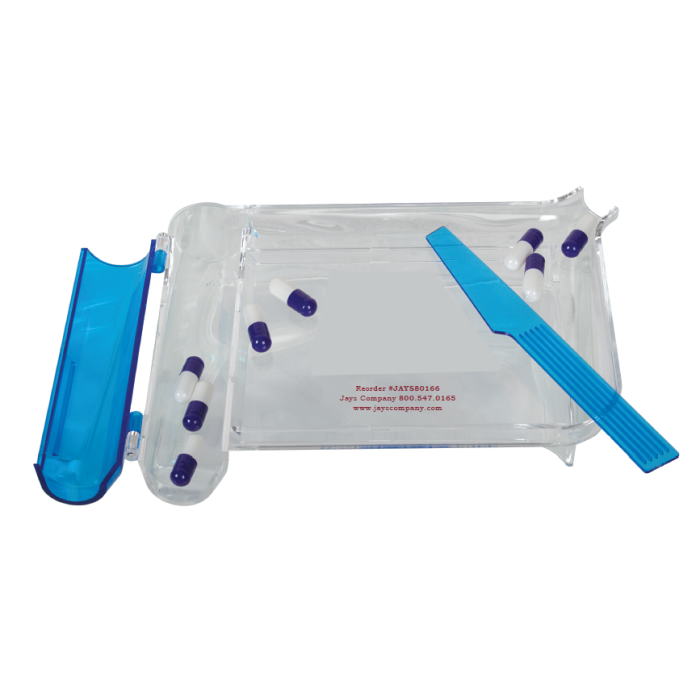 PILL COUNTING TRAY - RIGHT-HANDED WITH SPATULA - JAYS80166