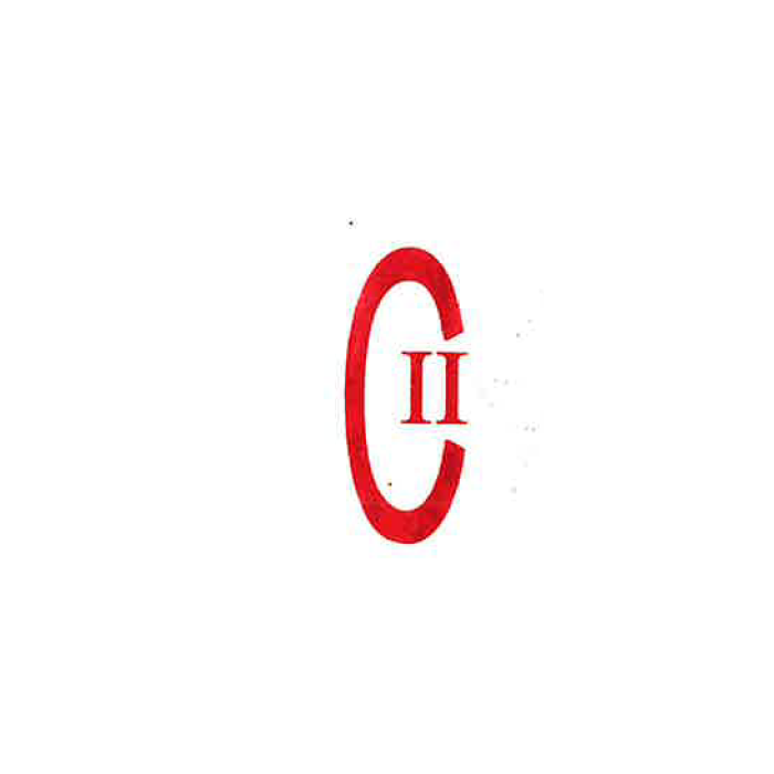STAMP - PRE-INKED - CII - SCHEDULED II CONTROLLED DRUGS - RED - JCII