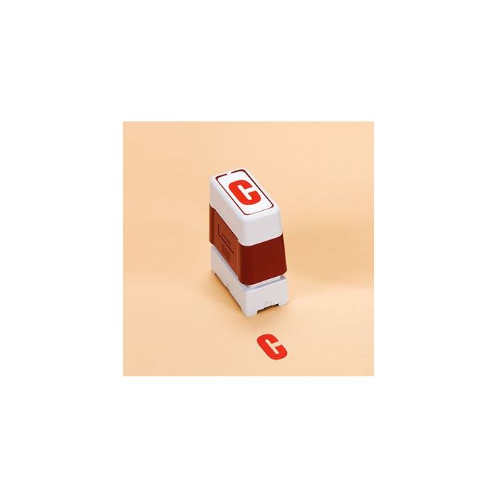 STAMP - PRE-INKED - C - CONTROLLED DRUGS - RED - JCST