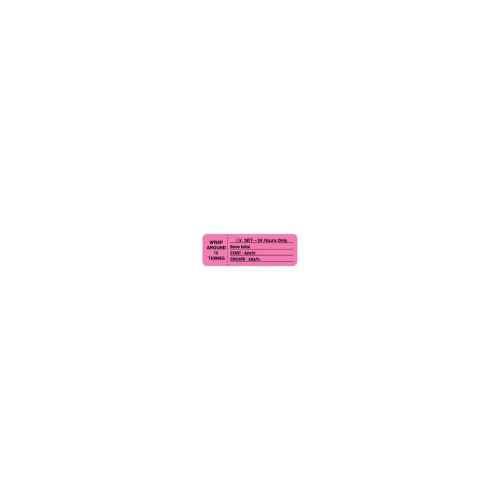 LABEL - 3 X 1 - IV SET 24 HOURS - JIV404