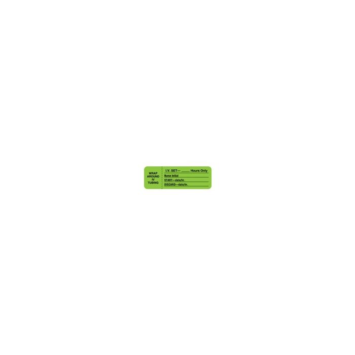 LABEL - 3 X 1 - IV SET __ HOURS ONLY - JIV406
