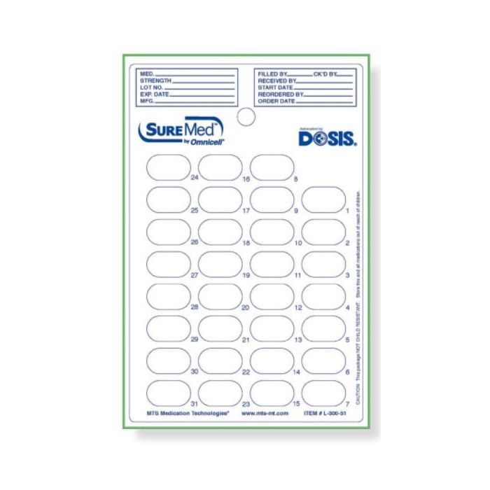 LIDDING - 31 DAY CALENDAR - DOSIS - L-300-51-J