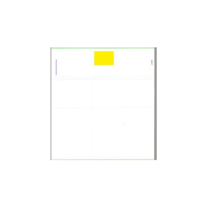 BLANK - 07 - LASER DUAL WEB RX FORM - 8-1/2 X 9 - 1000/CASE - LDW7