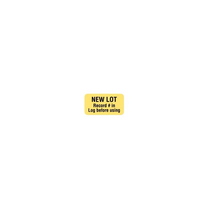 LABEL NEW LOT RECORD  - LR221