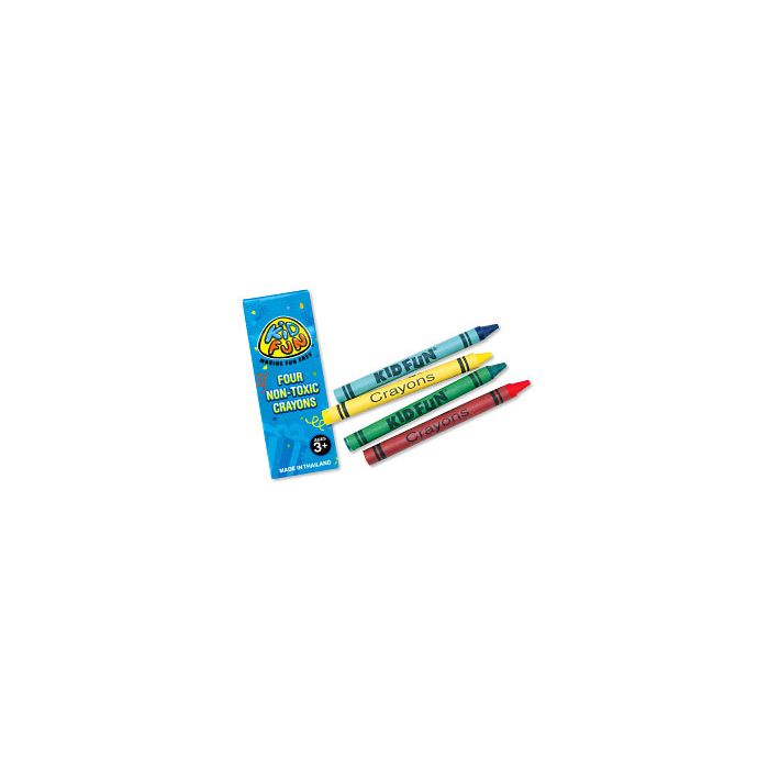 ECONOMY CRAYONS - 48 PACKS OF 4 CRAYONS - MB4051