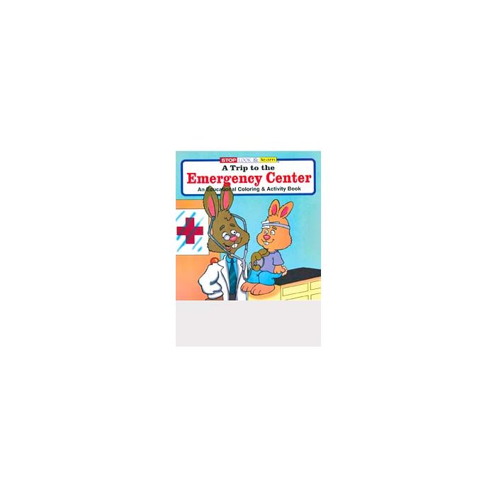 COLORING BOOKS - 8 X 10-1/2 - A TRIP TO EMERGENCY CENTER - 20/PACK
