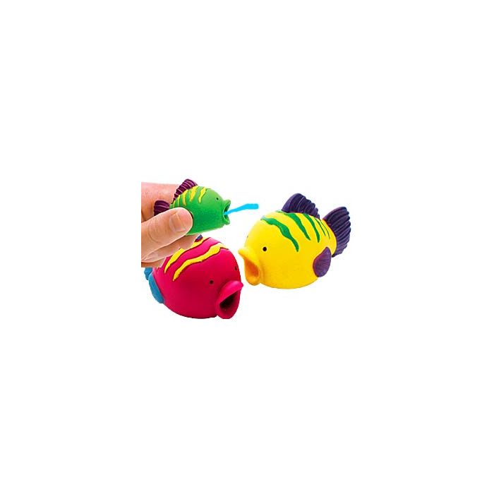 TROPICAL FISH SQUIRT TOYS - 2-1/2 - ASSORTED COLORS - 24/PACK