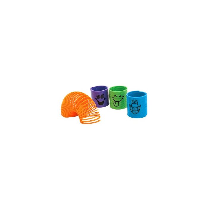 HAPPY FACE SPRING TOYS - 1-1/2 - ASSORTED COLORS - 50/PACK