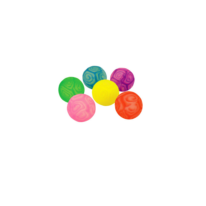 SWIRLY BOUNCY BALL - 35MM (1-3/8) - 48/PACK