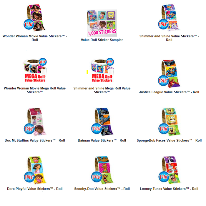 VALUE STICKERS - 100/ROLL - MBVL
