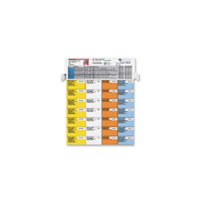 LABEL - MOT ADVANTAGE - 7 DAY - 4-PASS - HAND PACKED - 200 LABELS/CASE
