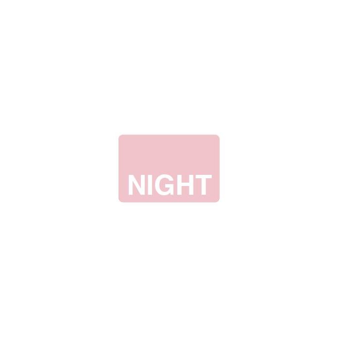 LABEL - NIGHT REVERSE PRINT WHITE ON PINK - 125 X 1 - 1000/BOX - MT1.25NIGHT-PK1C