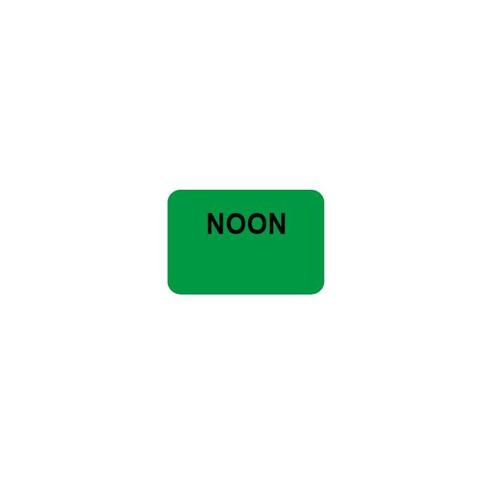 LABEL - NOON GREEN WITH BLACK PRINT - 15 X 1 - 1000/BOX