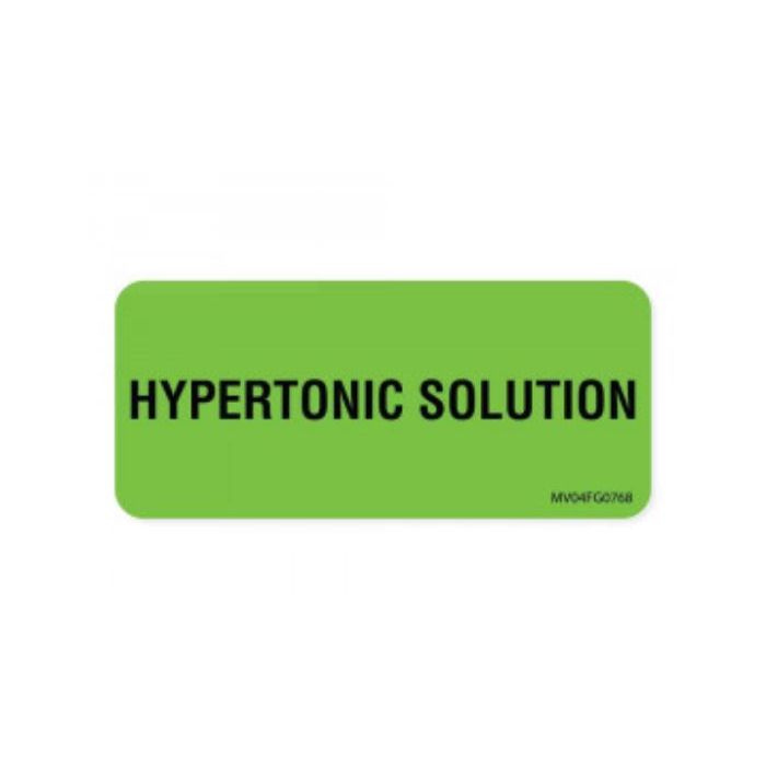 WARNING LABEL -  2-1/4 X 1 - HYPERTONIC SOLUTION