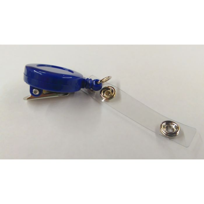 CLIP - RETRACTABLE FOR NAMEBADGE - BLUE - NB-CLIP-BL