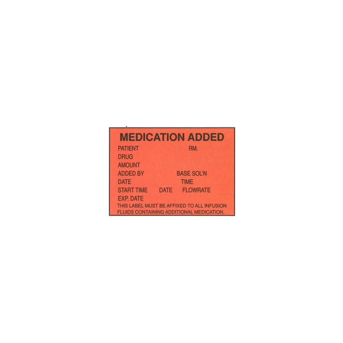 LABEL - 1-3/4 X 2-1/2 - MEDICATION ADDED - NL200
