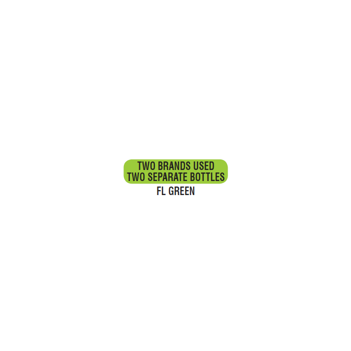 WARNING LABEL - 1-9/16 X 3/8 - TWO BRANDS USED - P-2BR2BOT