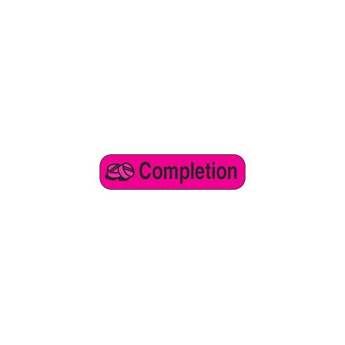 WARNING LABEL - 1-9/16 X 3/8 - COMPLETION - P-COMPLETION