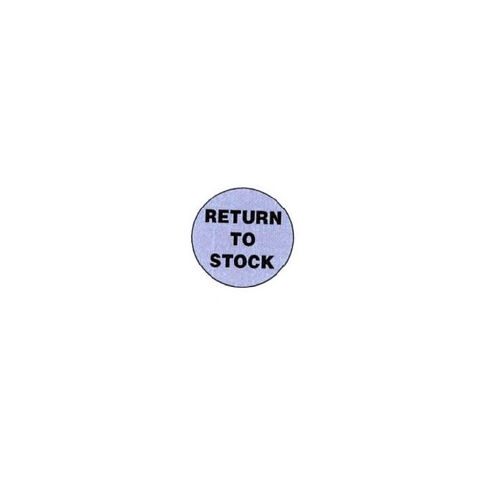 LABEL - 3/4 CIRCLE - RETURN TO STOCK - 500/ROLL - P-RETURN